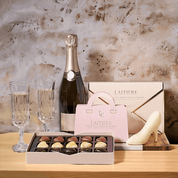 [Champagne]グッズセット Luxurious Champagne & Truffle Gift Set - Champagne gift baskets