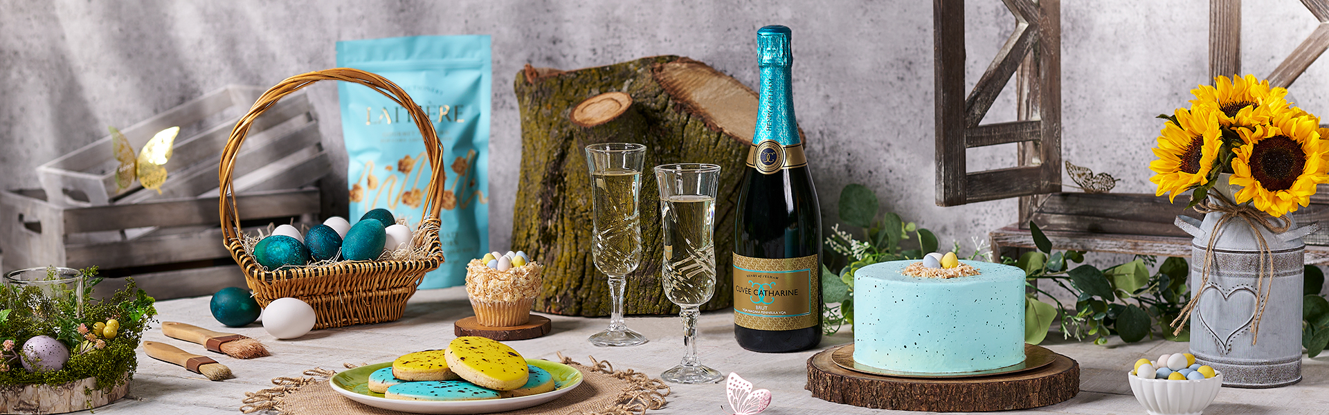 Easter Wine gift Baskets