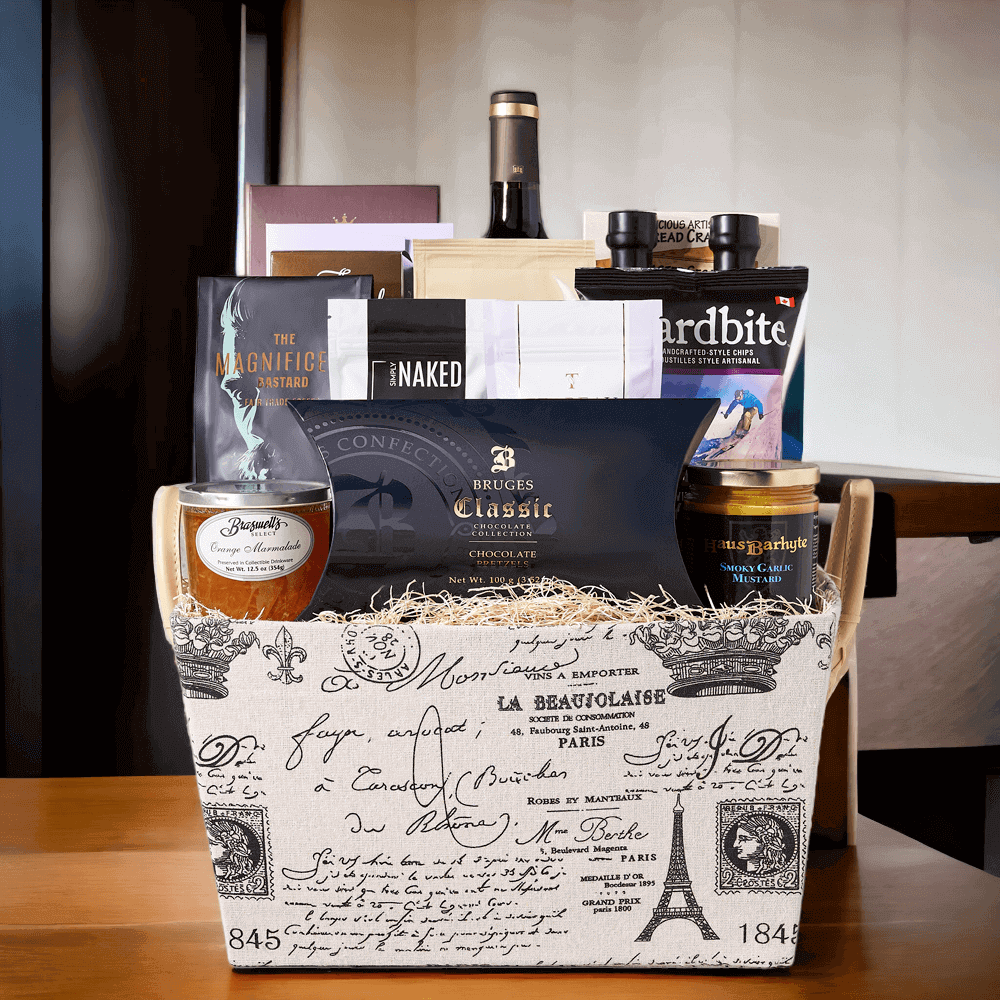 A Paris Romance Wine Gift Basket