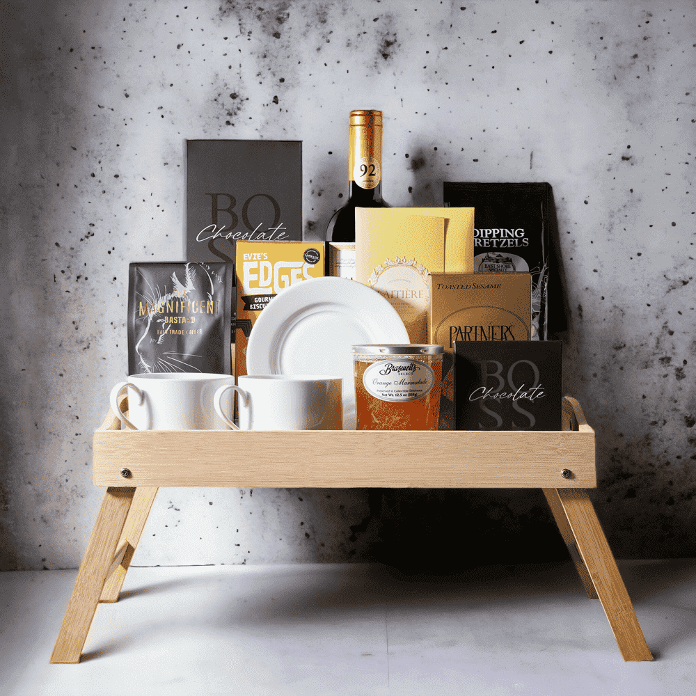 Breakfast in Bed Gift Set! Perfect for Housewarming, Anniversary or any other Special Occasion!