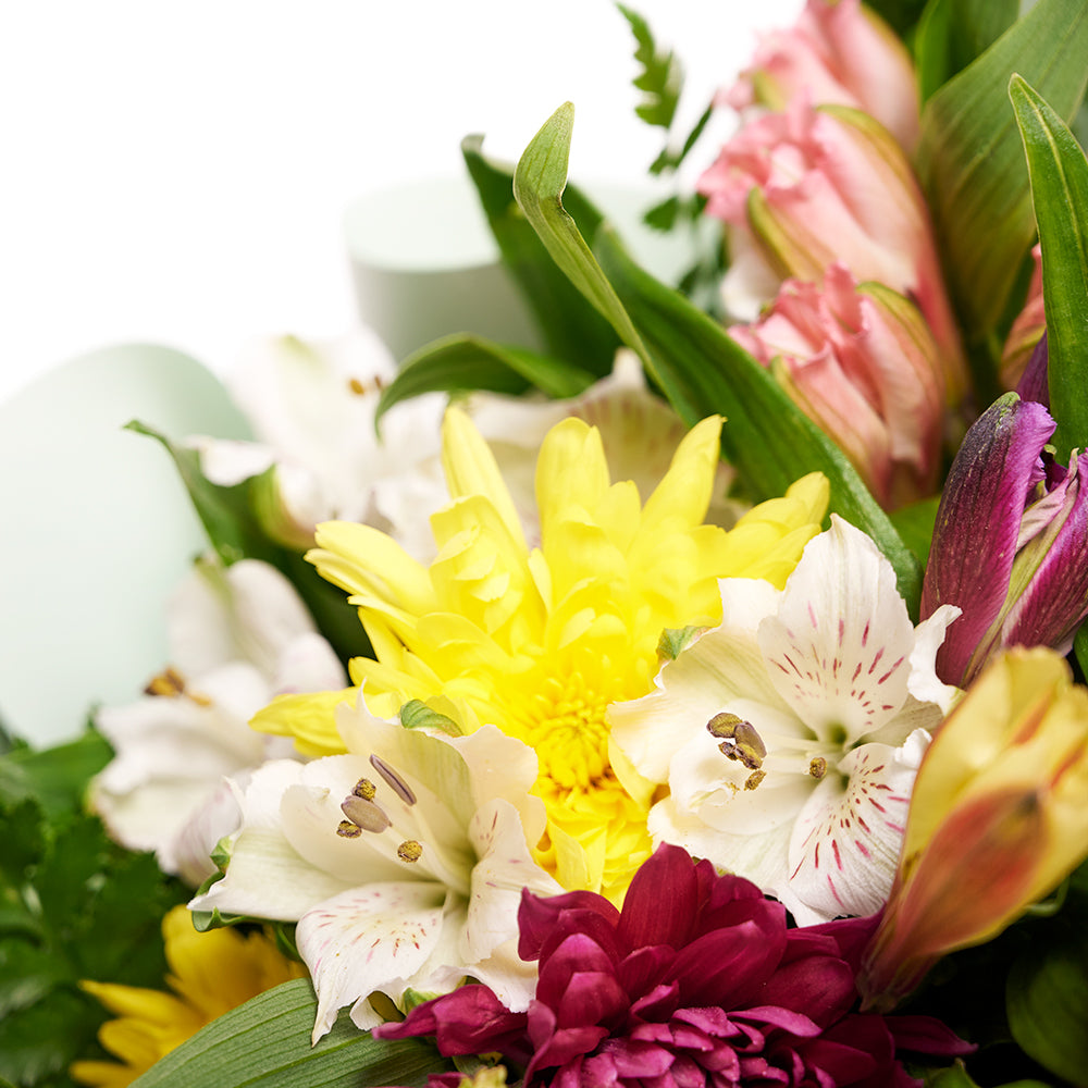 Eternal Sunshine Mixed Peruvian Lily Bouquet - Mixed Floral Bouquet Gift - Canada Delivery