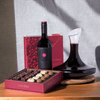 Italian Red Pugliese Wine & Decanter Gift, wine gift, wine, gourmet gift, gourmet, chocolate gift, chocolate, decanter gift, decanter