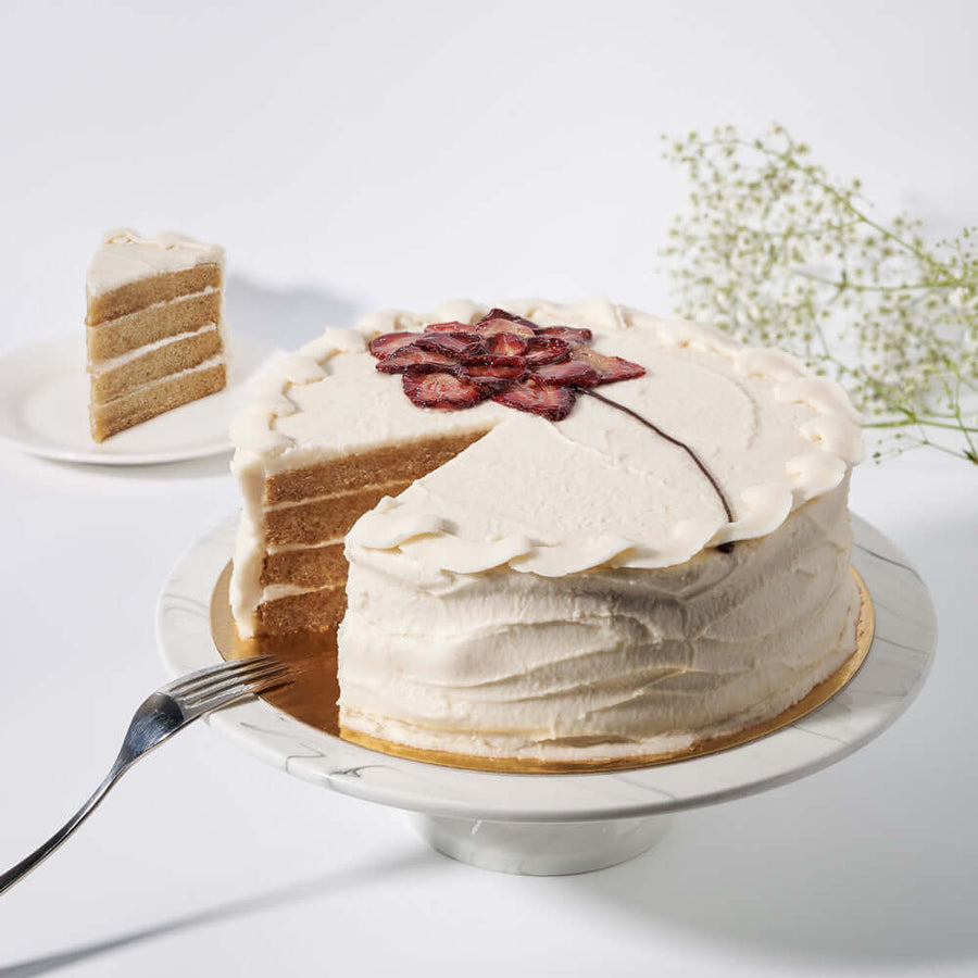 Large Vegan Vanilla Cake, Baked Goods, Vegan Cakes, Canada Delivery