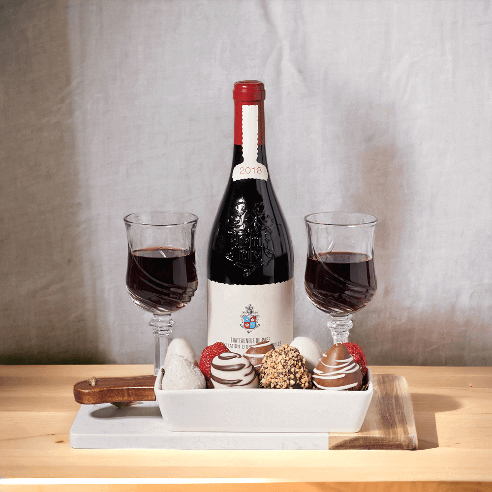 "Luxurious Chocolate Dipped Strawberries Serving Tray" birthday, anniversary or Valentine's Day! - Spoil someone special with a great gift from Monthly Sommelier.