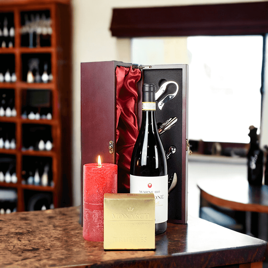 Luxurious Chocolates & Wine Gift Box, Chocolate Gift, Wine Gift Box