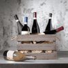 "Monthly Sommelier's Six Wine Crate with Premium Vintage Wine." Six bottles of premium vintage wine from our extensive collection packed into a durable wooden crate! 