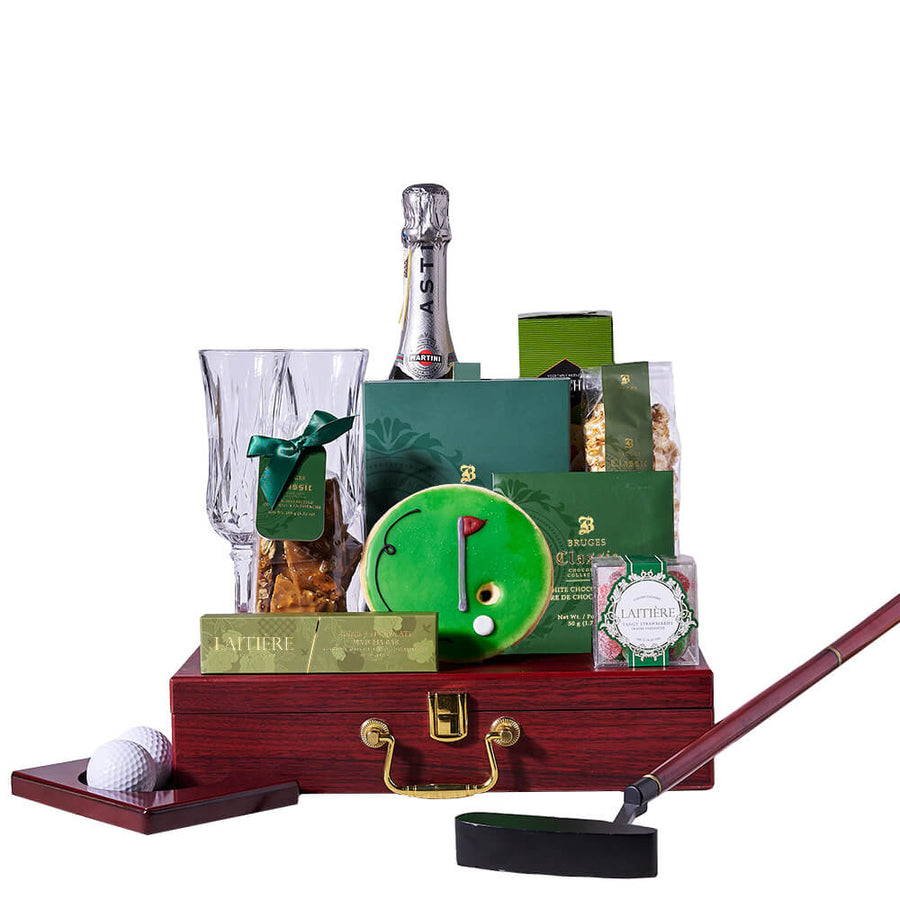 Piedmont Martini Sparkling Wine & Golf Putting Gift, champagne gift, champagne, sparkling wine gift, sparkling wine, gourmet gift, gourmet, sports gift, sports, golf gift, golf