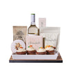 Sicilian Fantini Pinot Grigio & Cupcake Snack Set, wine gift, wine, gourmet gift, gourmet, cupcake gift, cupcake, chocolate gift, chocolate