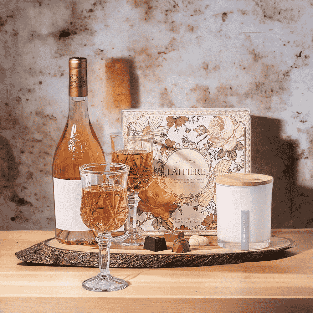 "The Beauty of Love" Wine & Truffle Gift Set