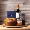 The Sublime Snacks Gift Set has everything in it to make your dinner or lunch plans with your colleagues, family or friends a wonderfully relaxing and unforgettable experience. The gift set begins with a selection of milk, dark, and white chocolate, a delicious almond coffee cake, and a jar of sweet orange marmalade.