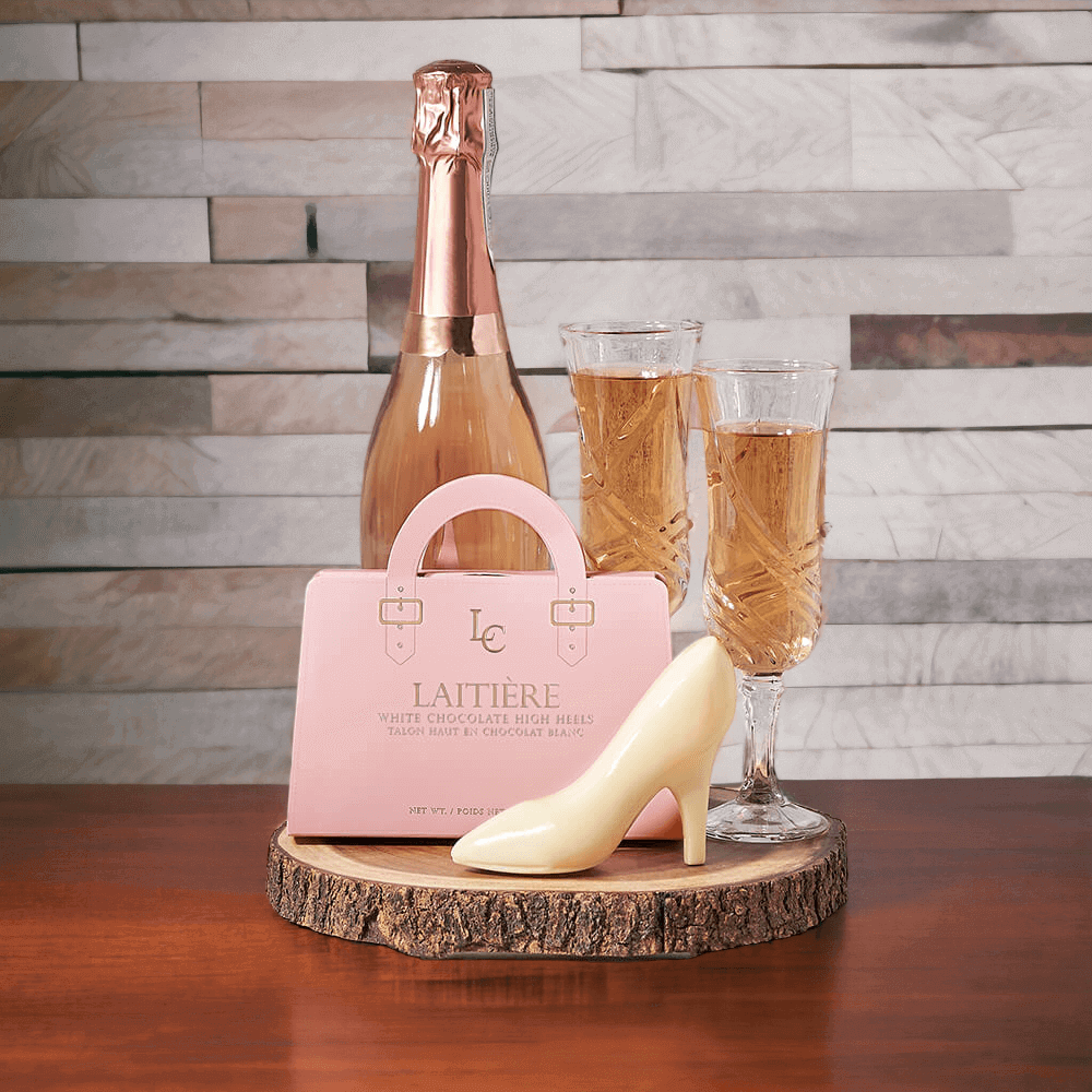 White Chocolate & Sparkling Wine Gift Board